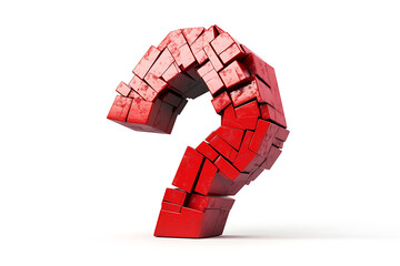 Aufkleber - Red 3d map location mark symbol isolated a white background