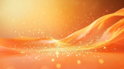 Abstract orange background with swirling lines and bokeh effect for a warm feeling
