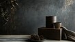 © Juan - Minimalistic black pottery on a textured surface
