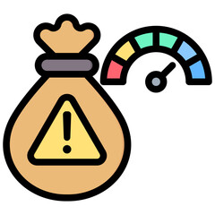 Poster - Risk Tolerance Outline Color Icon