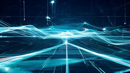 Wall Mural - background technology abstract digital background digital technology neon abstract pattern texture w