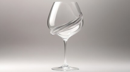 Poster - Elegant Wine Glass Design: A Modern Twist on Classic Glassware