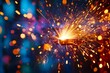 © MahmudulHassan - Closeup welding sparks fly high in the air