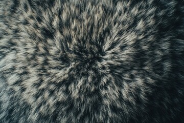close-up of dark gray and white fur texture. ideal for backgrounds, textures, or animal-themed proje