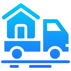 Canvas Print - Moving Truck Icon