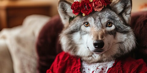 wolf dressed as grandma