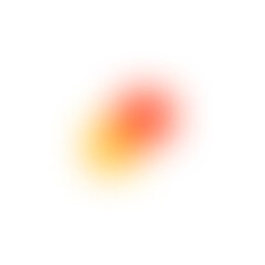 Wall Mural - Blurred orange yellow gradient circle with transpant background