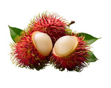 Fresh ripe rambutan fruit 