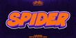 © LetsSmile - Spider editable text effect, customizable halloween and scary 3d font style