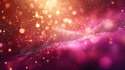Leinwandbilder - Explore a captivating futuristic digital background featuring shimmering particles and data codes, perfect for technology, innovation, and digital art projects.