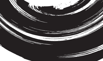 Wall Mural - black brush strokes isolated on white background. brush strokes grunge background. vector brush stro