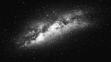 Stars and nebula in the dark sky universe space background photo