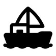 © Capativ Design - Boat Simple Glyph Icon. Single icon, glyph vector icon