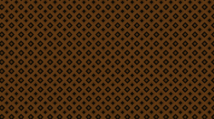 Wall Mural - Square shape geometric pattern background design | Seamless pattern background with stroke, dot, line shape with brown colour for texture, presentation, banner, decoration