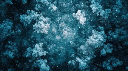 Wall Mural - magnificent abstract background with soft blue and white particles floating in a dreamlike atmospher