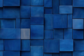 Wall Mural - abstract blue textured background featuring geometric shapes and forms, perfect for contemporary des