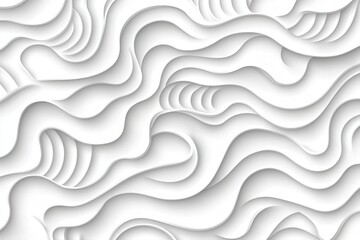 Wall Mural - abstract white waves: a modern paper texture design for backgrounds and creative projects.