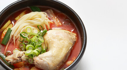 Wall Mural - kalguksu, Noodle Soup with Chicken	