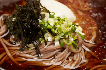 Wall Mural - buckwheat noodles in a bowl