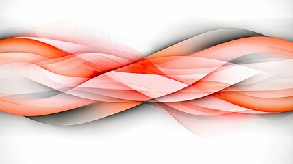 Wall Mural - abstract wavy lines in red and white create a dynamic, flowing pattern against a light background, e