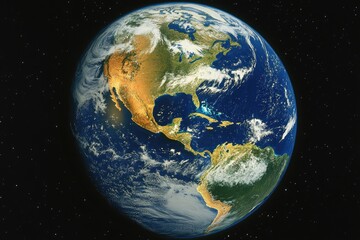 Wall Mural - earth view from space