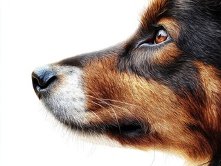 Wall Mural - Close-up of dog's face