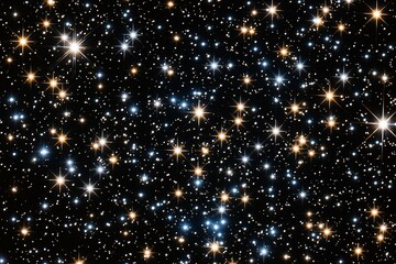 Wall Mural - a dazzling star-filled night sky showcases a captivating cosmos of deep blues and whites, inspiring 