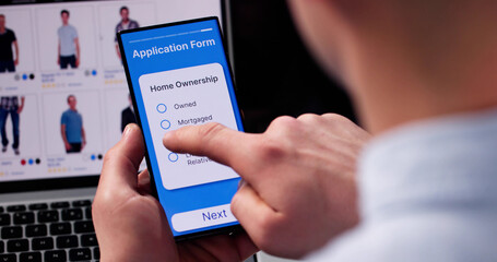 Online Application Form On Mobile Phone