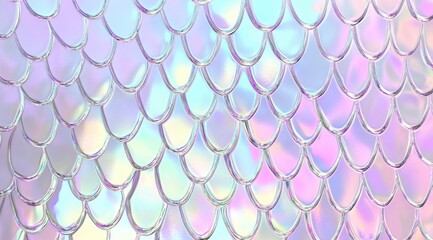 iridescent pastel mermaid scale pattern