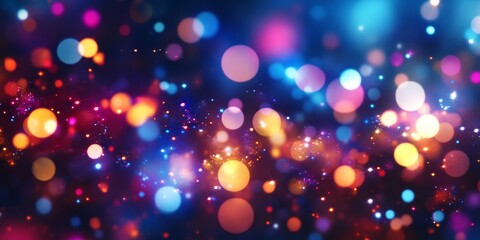 Aufkleber - Abstract background featuring beautiful bokeh effects, creating a visually striking and captivating atmosphere. The beautiful bokeh enhances the depth of the abstract background beautifully.