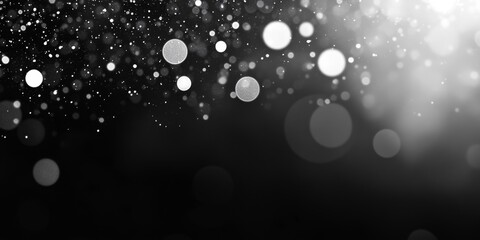 Aufkleber - Elegant white and black bokeh background creates a stunning visual effect, perfect for enhancing your designs. This white and black bokeh background adds a touch of sophistication and charm.