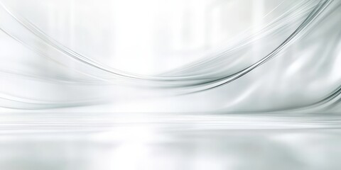 Fototapete - Blurred white abstract background featuring a soft grey gradient with bright light creates an ideal space for copy. This blur white abstract background enhances modern business interiors and designs.