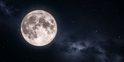 Aufkleber - The full moon is a captivating and beautiful phenomenon that occurs regularly, enchanting viewers with its luminous presence during the full moon phase. Embrace the allure of the full moon.