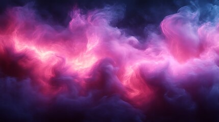 Wall Mural - Abstract Pink Purple Swirling Cloud Formation