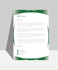Wall Mural - Letterhead design template for business. Print for ready  free download.
