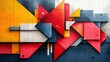 © Ali - Abstract geometric graffiti wall art.