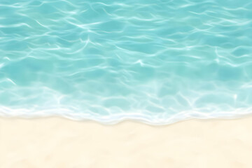 Wall Mural - ocean wave beach background illustration