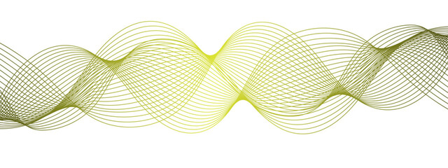 Wall Mural - abstract turquoise wave line vector background, fluid flowing curves, dynamic motion design for tech