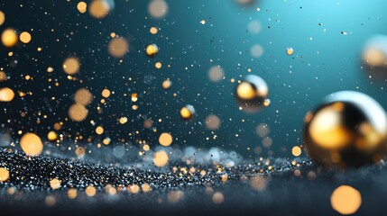Wall Mural - bokeh and light particles bokeh lights forming abstract shapes and patterns, suitable for artistic b