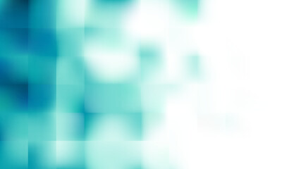 Fototapete - This Soft colors low poly teal mosaic Abstract Background with Blurred Squares is perfect for Creative Designs, bringing tranquility overlay