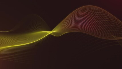 Wall Mural - Abstract Yellow and Red Gradient Flowing Wave