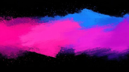 Wall Mural - dynamic colorful abstract art modern digital canvas vibrant brush strokes chaotic expressions artist