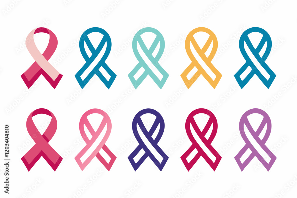 Ribbon Collection: A vibrant array of multi-colored ribbons, each a ...