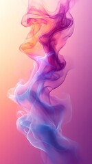 Wall Mural - vibrant abstract template showcasing a rich violet wave set against a pink and burgundy gradient bac