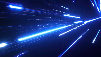 A clean digital background with glowing blue lights and abstract circuits, ready for branding or design.