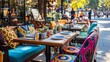 © terat - colorful outdoor cafe, bohemian decor - bohemian decor: the richly .