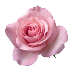 Wall Mural - pink rose isolated on transparent background cutout