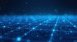 © Vibrant Visions Pixe - Abstract Digital Network Grid Illuminated Nodes and Connections in a Cyber Space Landscape