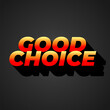 © ayu - Good choice. text effect for social media ads purpose