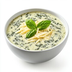 Wall Mural - Stracciatella Soup with Spinach and Parmesan